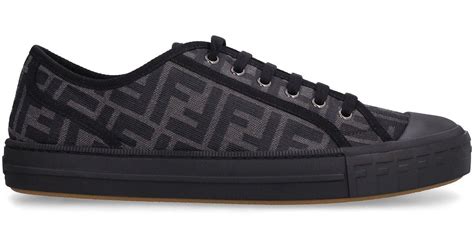 fendi black monster sneakers|fendi black fabric sneakers.